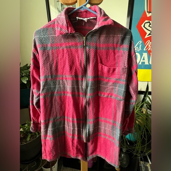 Vintage red plaid jacket - Picture 6 of 10